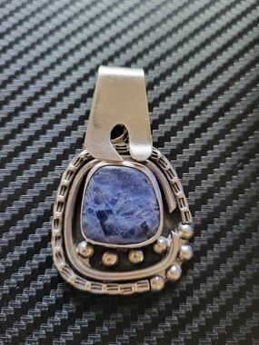 Silpada Sterling Silver Sodalite Pendant in Deep Blue